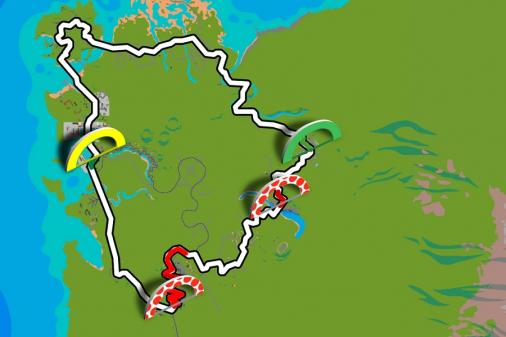 Streckenverlauf Tour de France Virtuel 2020 - Etappe 4