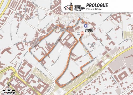 Streckenverlauf Sibiu Cycling Tour 2020 - Prolog