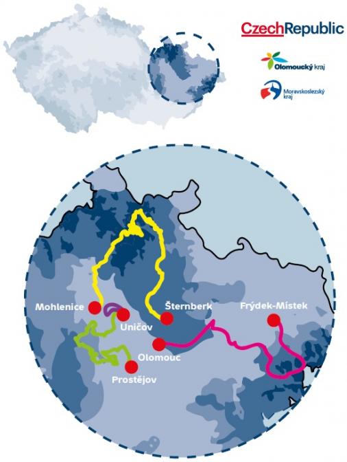 Streckenverlauf Czech Tour 2020