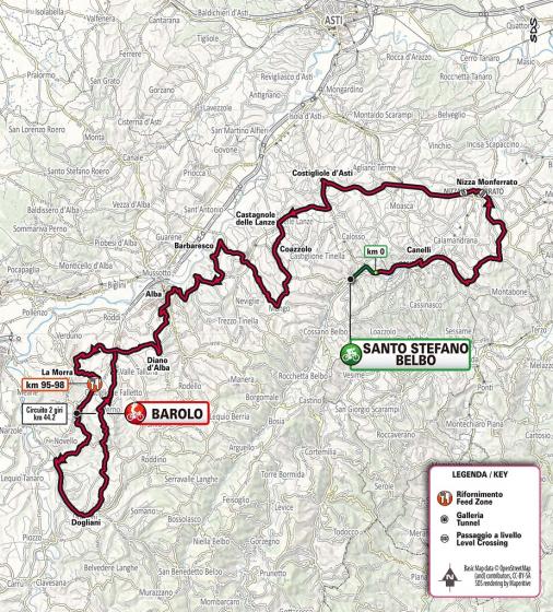 Streckenverlauf Gran Piemonte 2020