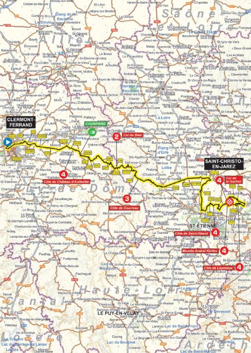 Streckenverlauf Critrium du Dauphin 2020 - Etappe 1
