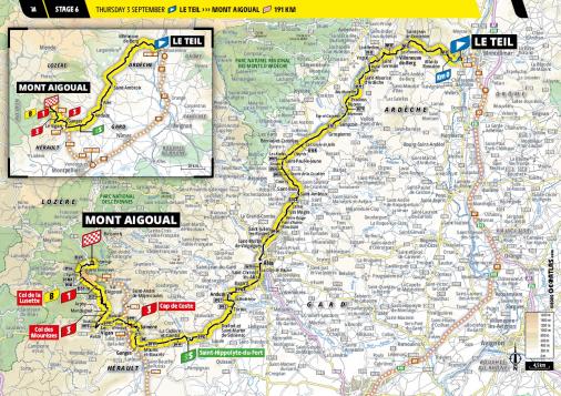 Streckenverlauf Tour de France 2020 - Etappe 6