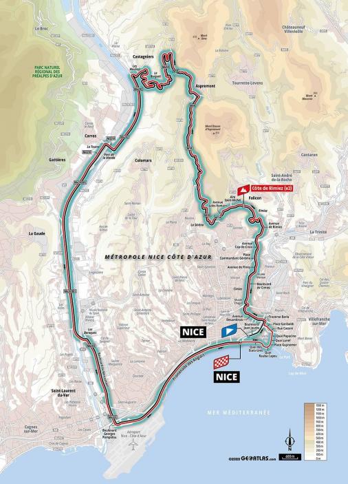 Streckenverlauf La Course by le Tour de France 2020