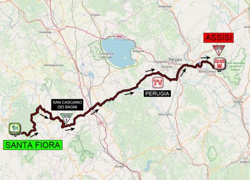 Streckenverlauf Giro d’Italia Internazionale Femminile 2020 - Etappe 3