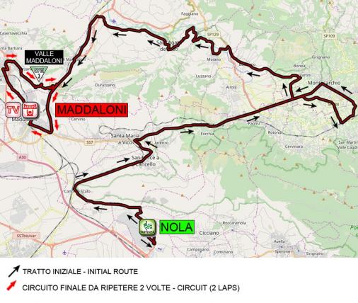 Streckenverlauf Giro dItalia Internazionale Femminile 2020 - Etappe 7