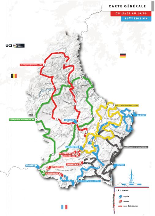Streckenverlauf Skoda-Tour de Luxembourg 2020