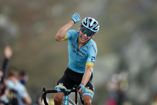 Miguel Angel Lopez gewinnt die schwerste Bergankunft bei seiner ersten Tour de France (Foto: twitter.com/AstanaTeam)£
