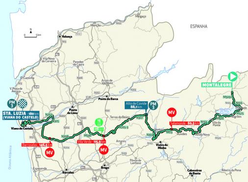Streckenverlauf Volta a Portugal em Bicicleta Edição Especial 2020 - Etappe 1