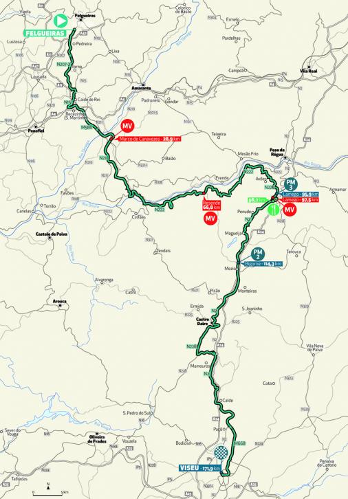 Streckenverlauf Volta a Portugal em Bicicleta Edio Especial 2020 - Etappe 3