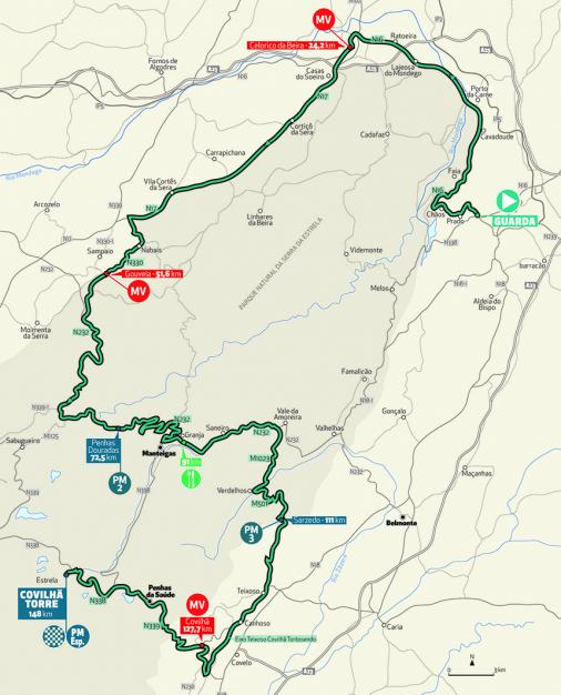 Streckenverlauf Volta a Portugal em Bicicleta Edio Especial 2020 - Etappe 4