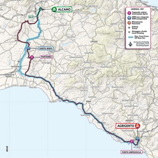 Streckenverlauf Giro d’Italia 2020 - Etappe 2