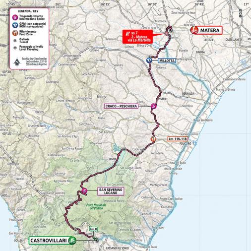 Streckenverlauf Giro d’Italia 2020 - Etappe 6