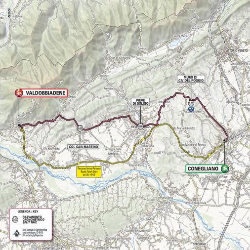 Streckenverlauf Giro d’Italia 2020 - Etappe 14