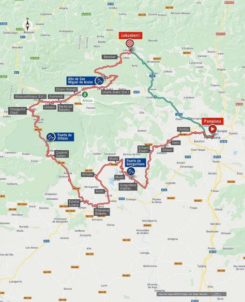 Streckenverlauf Vuelta a España 2020 - Etappe 2
