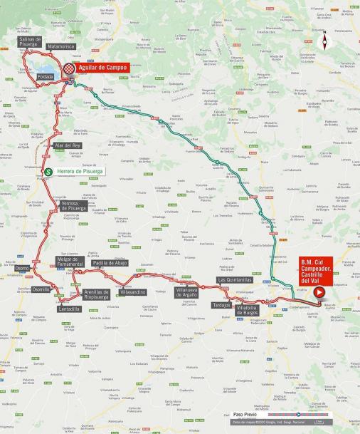 Streckenverlauf Vuelta a España 2020 - Etappe 9