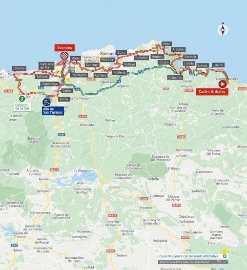 Streckenverlauf Vuelta a España 2020 - Etappe 10