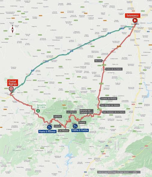 Streckenverlauf Vuelta a España 2020 - Etappe 16