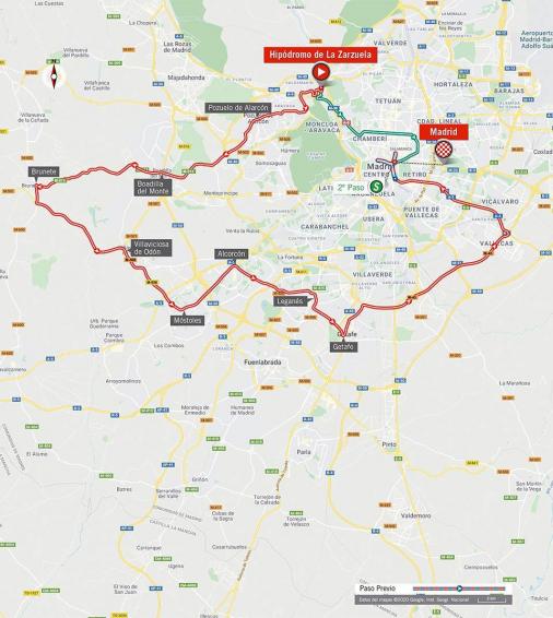 Streckenverlauf Vuelta a España 2020 - Etappe 18