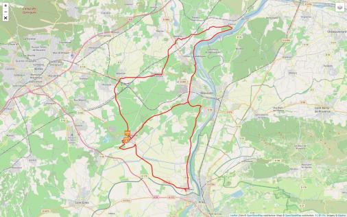 Streckenverlauf Etoile de Bessèges - Tour du Gard 2021 - Etappe 1