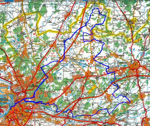 Scheldeprijs Vlaanderen - Streckenkarte