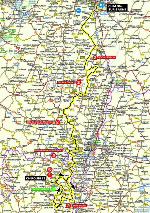Streckenverlauf Paris - Nice 2021 - Etappe 4