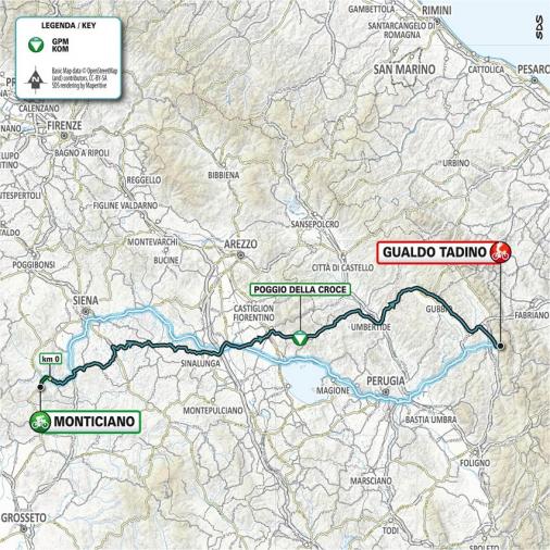 Streckenverlauf Tirreno - Adriatico 2021 - Etappe 3