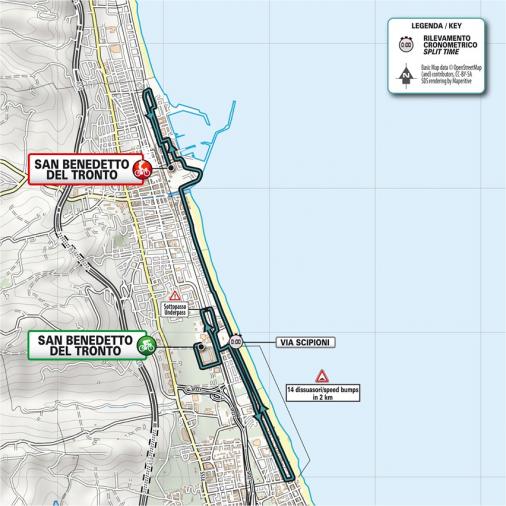 Streckenverlauf Tirreno - Adriatico 2021 - Etappe 7