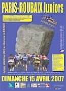 Plakat des Juniorenrennens von Paris-Roubaix