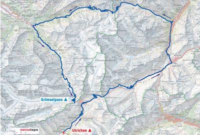 Streckenplan 8. Tour de Suisse Etappe
