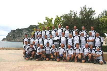 Grosse Gusti Zollinger-Radsportfamilie an der Costa Blanca