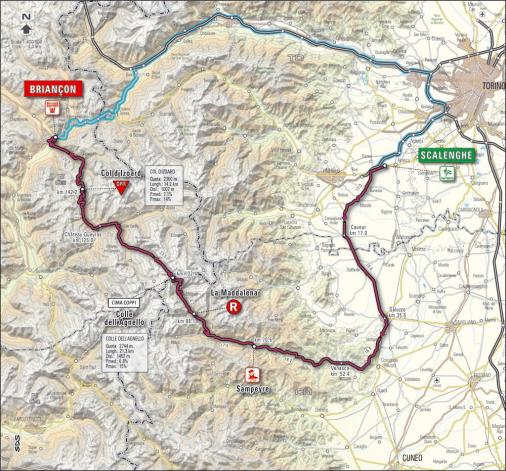 Streckenkarte Giro d'Italia 2007 - Etappe 12