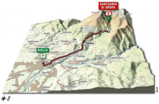 3D-Ansicht Giro d'Italia 2007 - Etappe 13