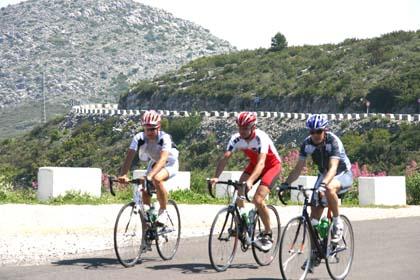 Geschafft! Der Aufstieg ins Vall de Ebo bei heissen Temperaturen