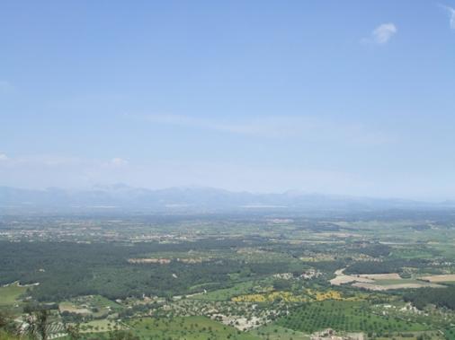 Blick vom Randa Tafelberg 549 m hoch