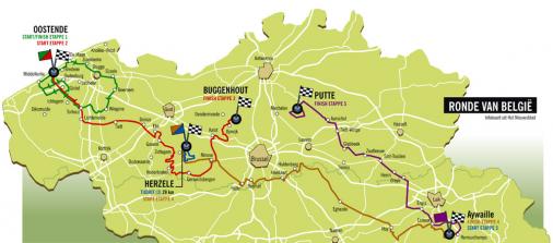 Streckenverlauf Tour de Belgique 2007