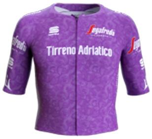 Reglement Tirreno - Adriatico 2021 - Ciclamino-Trikot (Punktewertung)