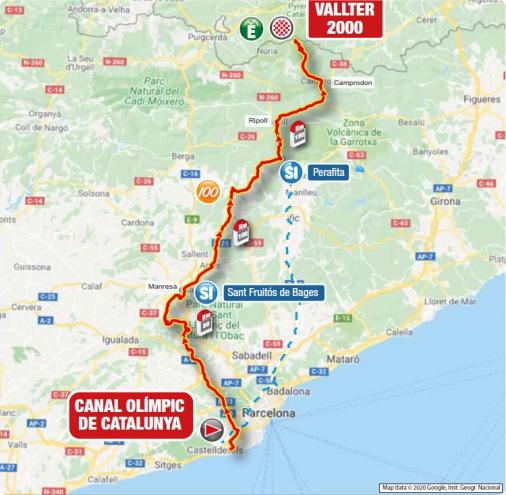 Streckenverlauf Volta Ciclista a Catalunya 2021 - Etappe 3