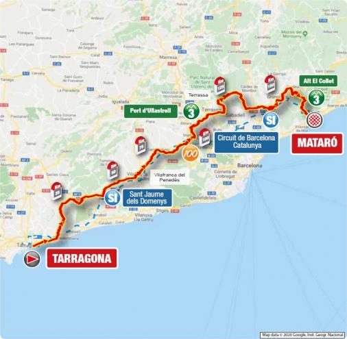 Streckenverlauf Volta Ciclista a Catalunya 2021 - Etappe 6
