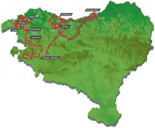 Streckenverlauf Itzulia Basque Country 2021