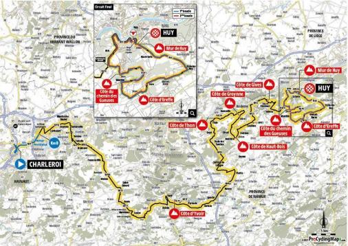 Streckenverlauf La Flèche Wallonne 2021