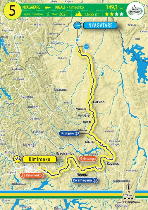 Streckenverlauf Tour du Rwanda 2021 - Etappe 5