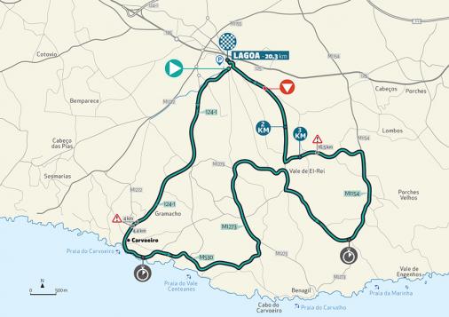 Streckenverlauf Volta ao Algarve em Bicicleta 2021 - Etappe 4