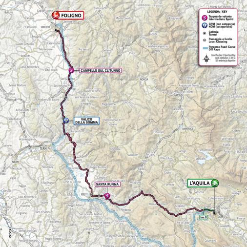Streckenverlauf Giro d’Italia 2021 - Etappe 10