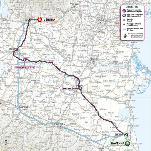 Streckenverlauf Giro d’Italia 2021 - Etappe 13