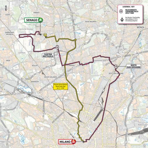 Streckenverlauf Giro d’Italia 2021 - Etappe 21