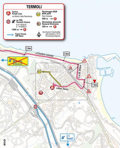 Streckenverlauf Giro d’Italia 2021 - Etappe 7, Zielankunft