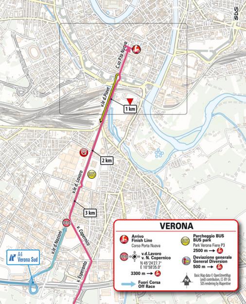 Streckenverlauf Giro d’Italia 2021 - Etappe 13, Zielankunft