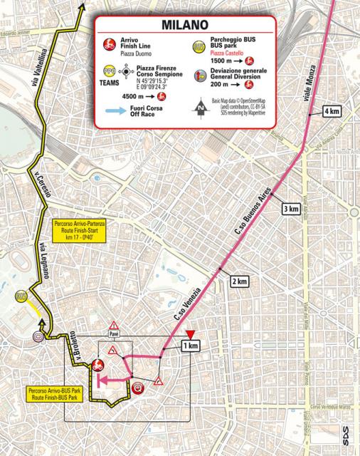 Streckenverlauf Giro d’Italia 2021 - Etappe 21, Zielankunft