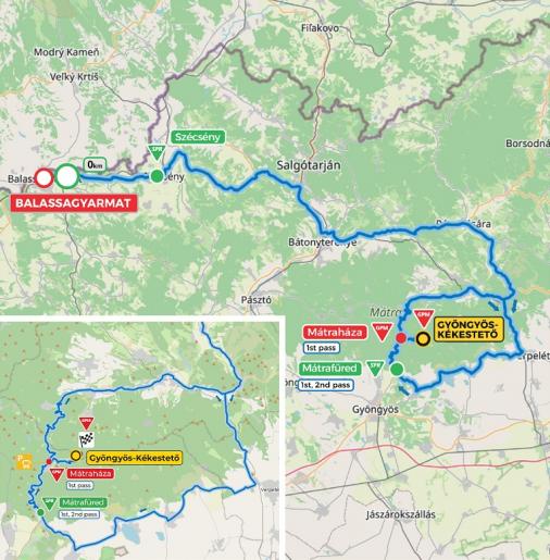 Streckenverlauf Tour de Hongrie 2021 - Etappe 4