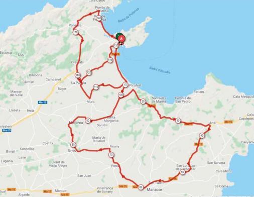 Streckenverlauf Trofeo Alcudia - Port d’Alcudia 2021